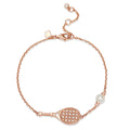 18K Rose Gold Lab-Grown Diamond Tennis Bracelet