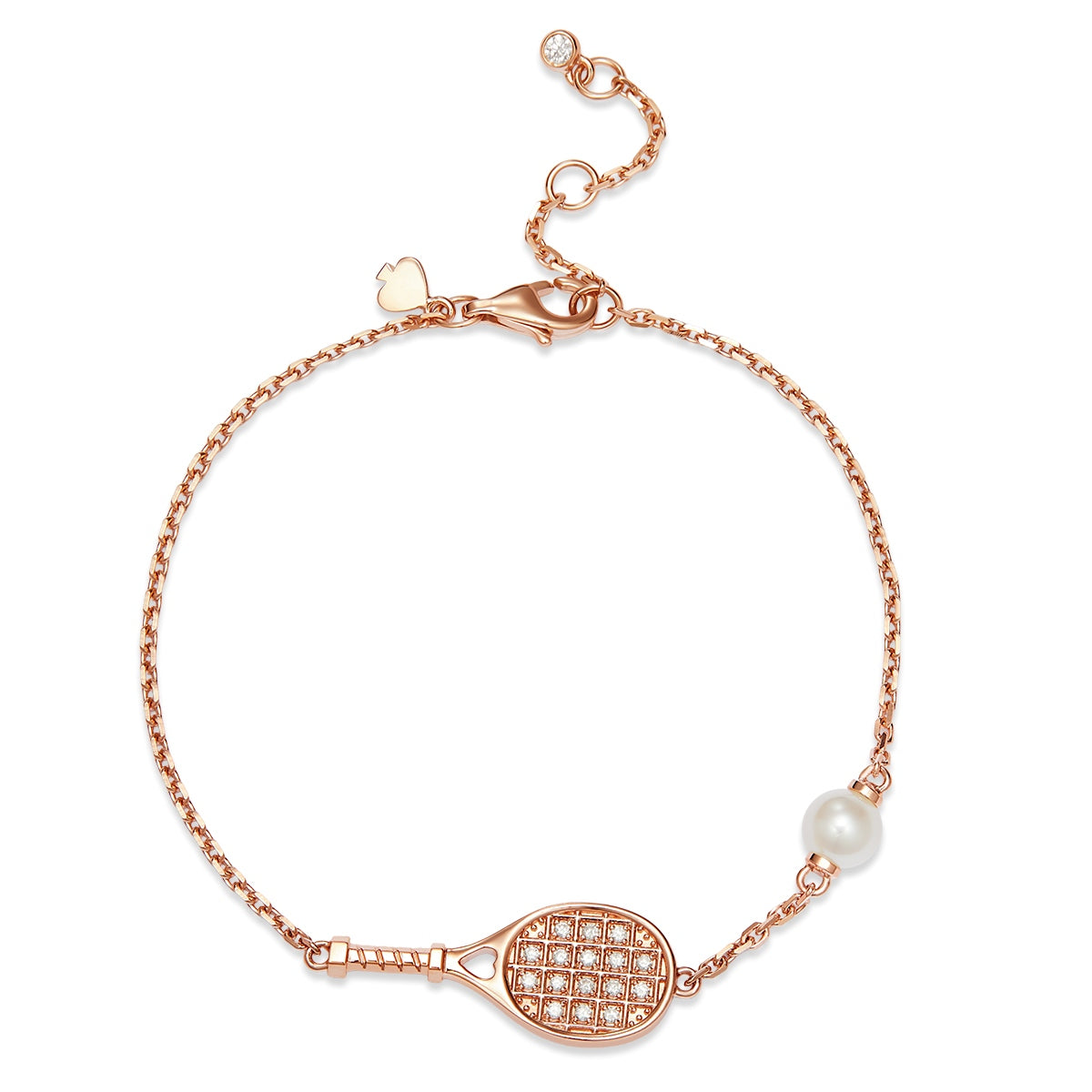 18K Rose Gold Lab-Grown Diamond Tennis Bracelet