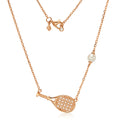 18K Rose Gold Lab-Grown Diamond Tennis Necklace