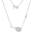 18K White Gold Lab Grown Diamond Tennis Necklace